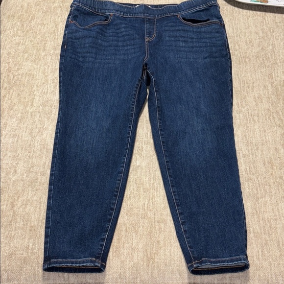 20 short plus size Jeans Lane Bryant pull on high rise jegging stretch! - Picture 1 of 7